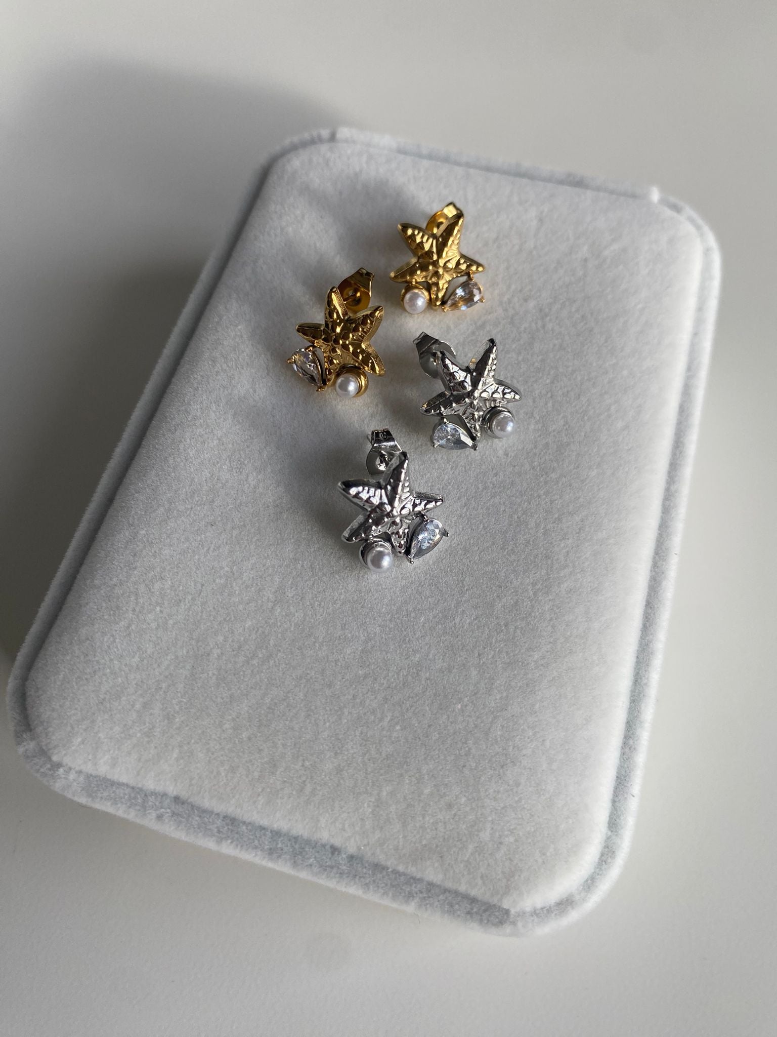 Brincos Pearl Star